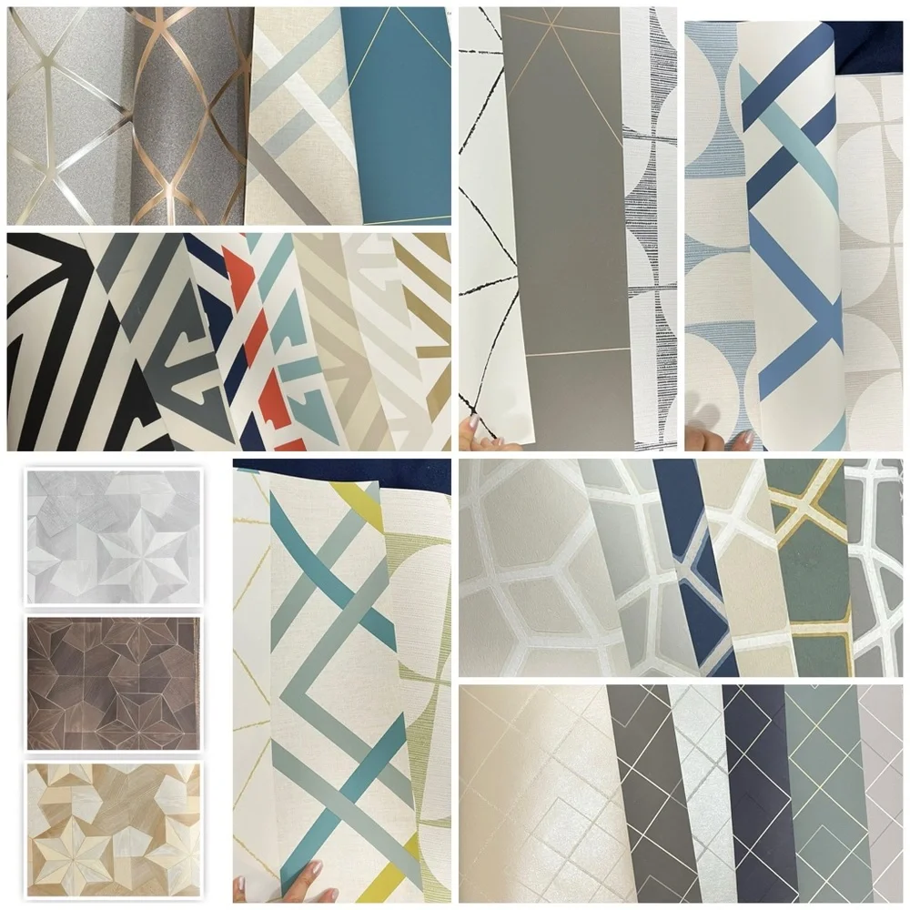 37 Large Multicolor Geometric Patterned Quality Arts & Crafts Wallpaper Sheets